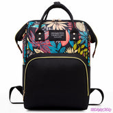 Mother Backpack for Baby Feeding and Nursing (Leaf Black)